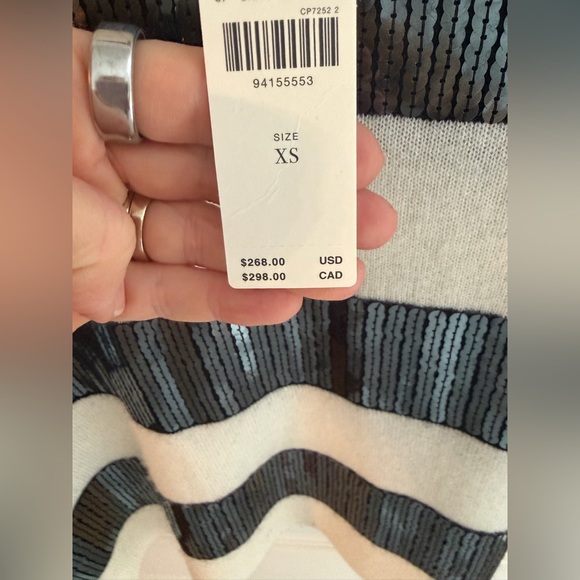 NWT Maeve Cashmere Sequin Sweater - Picture 3 of 9